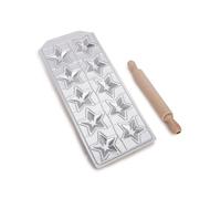 Imperia Raviolamp Línea Clásica. Molde para raviolis. 100% fabricado en Italia. Accesorio para máquina de pasta. Cortador de pasta en aluminio para pasta fresca con relleno. Con rodillo.