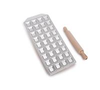 Imperia Raviolamp Línea Titania. Molde para raviolis. 100% Made in Italy. Accesorio para máquina de pasta. Cortador de pasta en aluminio para pasta fresca con relleno. Con rodillo.