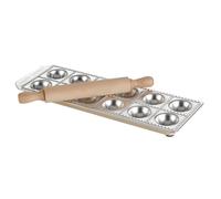Imperia World of Flavours Molde para Raviolis Italianos, 12 Piezas y Rodillo para Amasar