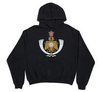 Imperial Arms Of The Crown Prince Of Irán - Sudadera unisex de gran tamaño, mezcla de algodón, color negro, Negro, S Grande