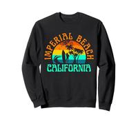 Imperial Beach California Surf Surfer Retro Sunset Chicas Sudadera
