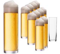 IMPERIAL glass Juego de vasos de colonia de cristal, 12 piezas, 200 ml (máx. 250 ml), barras de cerveza de 0,2 l, aptas para lavavajillas