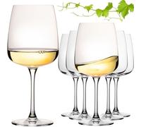 Imperial Milano - Juego de 6 copas de vino blanco cuadradas (480 ml, aptas para lavavajillas)