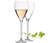 Imperial París - Juego de 2 copas de vino blanco en forma de gota (350 ml, aptas para lavavajillas)