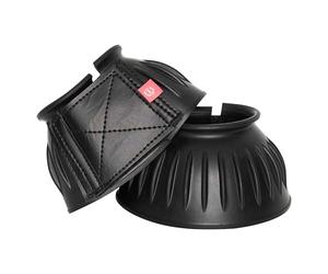 Imperial Riding Bells cascabeles, Botas de Goma Resistentes, Cierre de Seguro, absorción de Golpes e Impermeable, Entrenamiento y Paseo, diseño clásico y protección confiable, Negro, XL