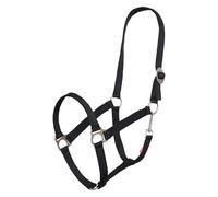 Imperial Riding Cabestro Economic, Resistente Cabestro de Nailon de 25 mm, Ajustable, Correa de Garganta, Duradera y fácil de Limpiar, para Entrenamiento, establo y Uso Diario, Color Negro