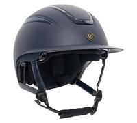 Imperial Riding Casco de equitación IRH Olania Deluxe Big Visor, Casco de equitación con Gran Visera, Azul Marino, Talla L
