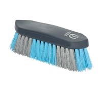Imperial Riding Cepillo de raíces IRH duro, resistente cepillo dandy con cerdas duras en diseño de dos colores, limpieza eficaz para caballos y elegante aspecto de establo, azul marino y plata