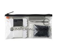 Imperial Riding IRH Basic - Juego de Accesorios para trenzar crines, Agujas, Tijeras, Peine y Bolsa organizadora