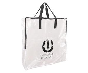 Imperial Riding, IRH - Bolsa de Almacenamiento Impermeable para Mantas de Caballo, Resistente al Agua, con Cremallera, Color Blanco