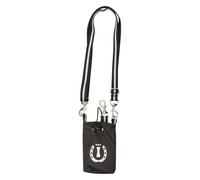 Imperial Riding IRH - Bolsa de recompensas para Caballos, Ligera, para Entrenamiento en el Suelo, Impermeable, con cordón y Correa para el Hombro, Accesorios ecuestres, Color Negro