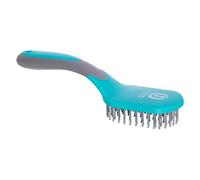 Imperial Riding IRH Boomerang - Cepillo ergonómico para caballos con cerdas desenredadoras, cuidado suave para crines, cola y aspecto elegante de establo, jade