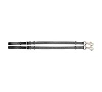 Imperial Riding IRH Core - Sujetacables de Piel Ajustable, Color Negro