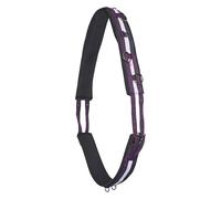 Imperial Riding IRH Deluxe Extra - Correa de Larga duración con diseño ergonómico sin Cruces y Anillas metálicas, Color Morado y Blanco