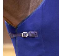 Imperial Riding IRH F&amental 125 - Manta de Forro Polar Transpirable y Ligera, con Correas Cruzadas y Cierre en el Pecho, cómoda Manta para Caballos, Azul Marino, 125