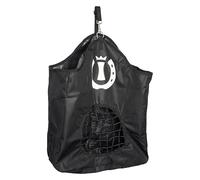 Imperial Riding IRH Feed Me - Bolsa para heno con Sistema de suspensión y Apertura Frontal, Resistente Bolsillo para heno para establo y Remolque, Color Negro, Talla 1