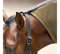 Imperial Riding IRH Fundamental - Manta de Forro Polar para el Cuello, Transpirable y cómoda, Doble Cierre Frontal, Correas Cruzadas, fácil de Limpiar, para Caballos, Verde Oliva, 165