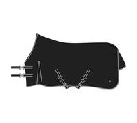 Imperial Riding IRHBasic 165 - Manta para Exteriores (200 g, Cuello Alto, Peso Medio, Material Resistente a la Intemperie, Pliegue, poliéster 600D, Correa Cruzada, Cordones para la Cola y Las piernas