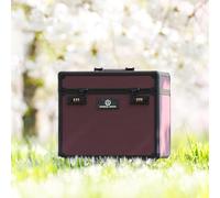 Imperial Riding IRHShiny Caja de Limpieza, maletín de Limpieza con Cerradura de combinación, Compartimentos Ajustables, Caja de Almacenamiento para Herramientas de Limpieza, con Espejo en la Tapa