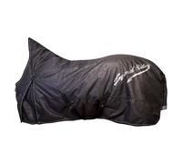 Imperial Riding Manta IRH Super-Dry para Exteriores, 400 g, Impermeable, 600D, Transpirable 3000/3000 mm, Manta de Mimbre cálida con Acolchado a la Cruz y Trabillas para Las piernas, Color Negro, 115