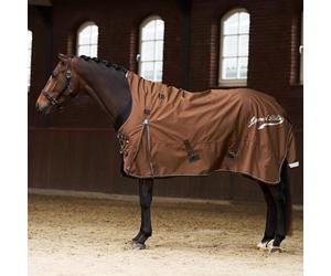 Imperial Riding Manta IRH Super-Proof 200 g, Nailon Ripstop 1200D, Impermeable y Transpirable, Parte del Cuello, Acolchado y Ranuras para Cinturones, Manta cálida de Invierno Caballos, Bronce, 115