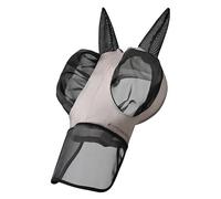 Imperial Riding Máscara antimoscas Trail Ride con Protector Nasal, Color Gris Topo