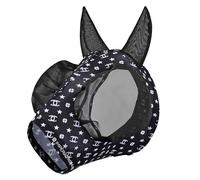 Imperial Riding Máscara antimoscas Trail Ride sin Protector Nasal, Color Negro AOP Xfull