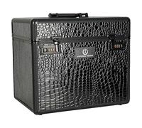 Imperial Riding Shiny Caja de Limpieza con Cerradura de combinación, Compartimentos Ajustables, Caja de Almacenamiento para Herramientas de Limpieza, con Espejo en la Tapa, Caja de Limpieza de Alta