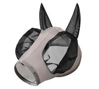 Imperial Riding Trail Ride Basic - Máscara antimoscas elástica, protección contra Insectos, Color Gris Pardo, Xfull