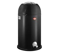 Imperial Wesco Kickmaster - Papelera de Acero a Pedal (33 L, con Recubrimiento electrostático), Color Negro