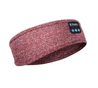 Imperial Yankee, Auriculares para Dormir, Bluetooth Diadema, Cascos Diadema Inalambricos con Altavoz Ultrafinos, Diadema Deportiva para Musica, Dormir, Correr, Entrenar, Viajar (Rojo Delux)