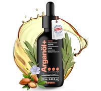 IMPERIO Aceite de argán prensado en frío con retinol de alta calidad (vitamina A) | 60 ml | Para cabello, piel, uñas y contra arrugas | Aceite de cuidado 100% natural con extracto de linaza | Aceite