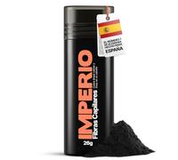 IMPERIO Fibras Capilares y Densificador de Cabello Algodón natural. Llena y engrosa su Cabello - Microfibras en Polvo - Para Mujeres y Hombres - 26g (Negro)