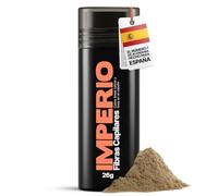 IMPERIO Fibras Capilares y Densificador de Cabello Algodón natural. Llena y engrosa su Cabello - Microfibras en Polvo - Para Mujeres y Hombres - 26g (Castaño Claro)