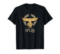 Imperio Romano República SPQR Águila Aquila Pilar Corona de Camiseta