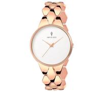 IMPERIOUS - THE ROYAL WAY Reloj analógico para mujer (esfera negra), Dorado