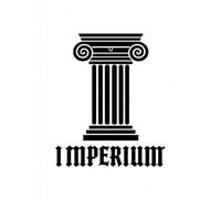 IMPERIUM Roman Column Notebook - Minimal Black & White Aesthetic Cover | Luxury Streetwear Inspired Journal | Classical Architecture Design A4 Grid Notebook 100 Pages (IMPERIUM CORE)