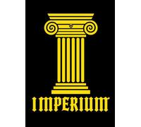 IMPERIUM Roman Column Notebook - Minimal Black & YELLOW Aesthetic Cover | Luxury Streetwear Inspired Journal | Classical Architecture Design A4 Grid Notebook 100 Pages (IMPERIUM CORE)
