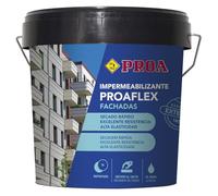 Impermeabilizante elástica para fachadas Gris. 4 L. Proaflex PROA. Antigoteras.
