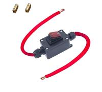 Impermeable 12v 24v 60A interruptor maestro de alimentación de motocicleta Cable de interruptor aislador de desconexión de batería(Black)