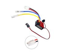 Impermeable 60A cepillado ESC para coches de orugas a escala 1/10 con conectores RTRs Play y compatibilidad Lipos compatible con controlador de velocidad cepillado