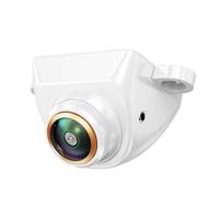 Impermeable AHD 1080P 170° Fisheye Lente Dorada HD Full HD Cámaras Frontales Respaldo Inversión para Vehículos Nocturnos Cámara Marcha atrás(White-AHD1080P)