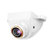 Impermeable AHD 1080P 170° Fisheye Lente Dorada HD Full HD Cámaras Frontales Respaldo Inversión para Vehículos Nocturnos Cámara Marcha atrás(White-CVBS-AHD720P)