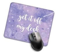 Impermeable Alfombrilla de Ratón Get It Off My Desk Divertido Alfombrilla Ratón Mousepad 25x30cm para Oficina,Ratón,Ordenador