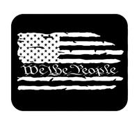 Impermeable Alfombrilla de Ratón Patriótico Nosotros el Pueblo Tattered USA Bandera Alfombrilla Ratón Mouse Mat 25x30cm para Jugadore,Ordenador,Gamers