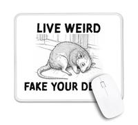Impermeable Alfombrilla de Ratón Vivir extraño falsificar su Muerte Antideslizante Alfombrilla Ratón Mousepad 25x30cm para Oficina,Ratón,Ordenador