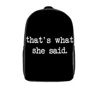 Impermeable Bolsa De Deporte Eso Es Lo Que Ella Dijo Bolso Mochila Multiusos Bolsa De Viaje para Gimnasio, Trabajo, Mujeres, 42X32X14Cm