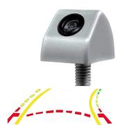 Impermeable Camara Coche Trayectoria Dinámica Inteligente Guía Móvil Línea Vista Trasera Marcha Atrás Cámara Pistas para DVD Visión Nocturna(Plata)