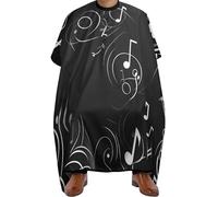 Impermeable Capa Peluqueria, Notas musicales, Vestido de Salon Profesional Bata para Barberías para peloestilo Peluquero Cabello