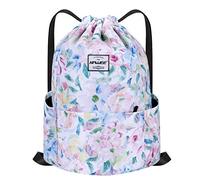 Impermeable Casual Mochila con Cordón Grande Deporte Bolso de Gimnasia | Mochila de Cuerda Unisex para Mujer Hombre Vida Cotidiana Aire Libre Yoga Escuela Playa Nadar